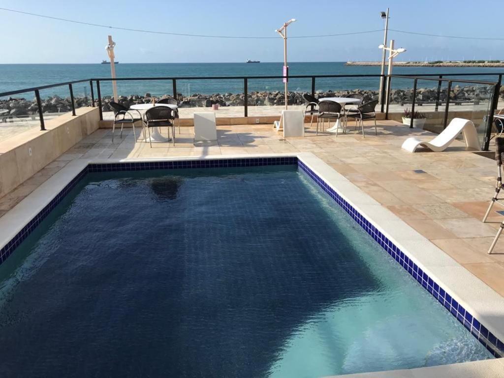 804 Lindo Flat Mobiliado Com Vista Lateral Mar Na Praia De Iracema Leilighet Fortaleza  Eksteriør bilde